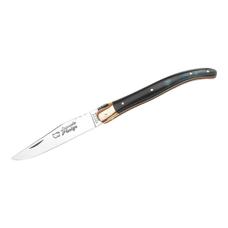 Au Sabot Laguiole Messer mit Büffelhornschalen weitere Ansicht Au Sabot Laguiole Messer mit Büffelhornschalen