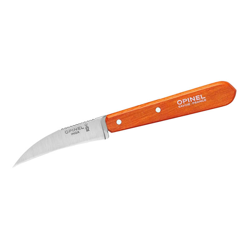 Opinel Gemüsemesser mit gebogener Klinge N° 114, Griff orange weitere Ansicht Opinel Gemüsemesser mit gebogener Klinge N° 114, Griff orange