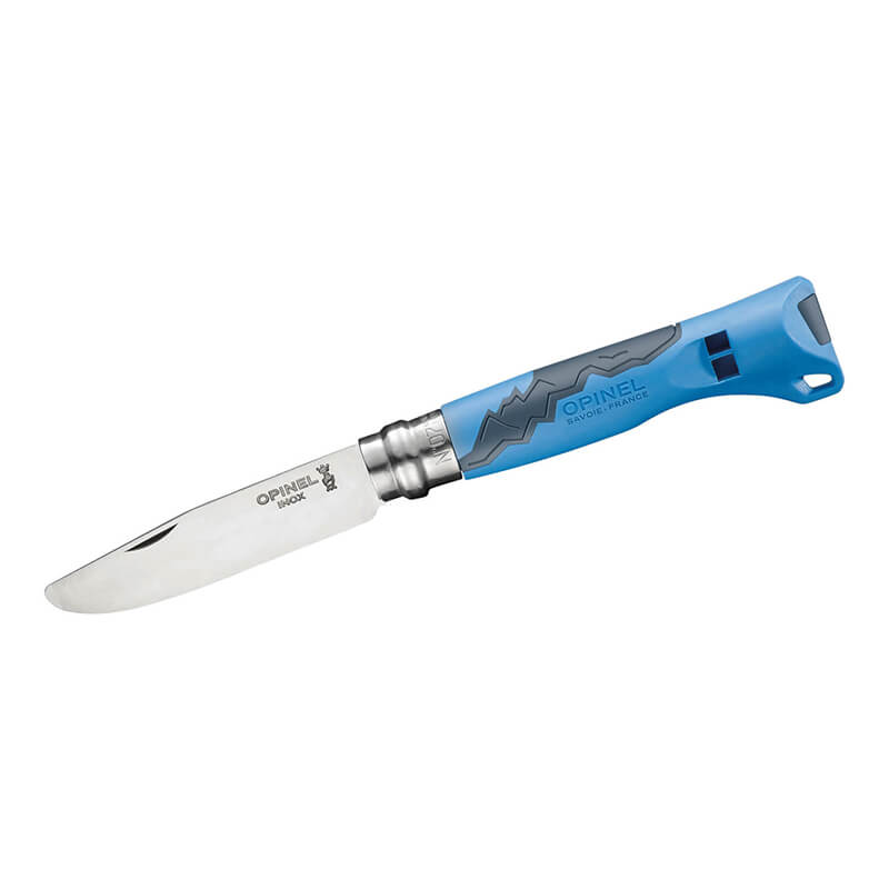 Opinel Taschenmesser Outdoor Junior N° 07 rostfrei, Griff blau