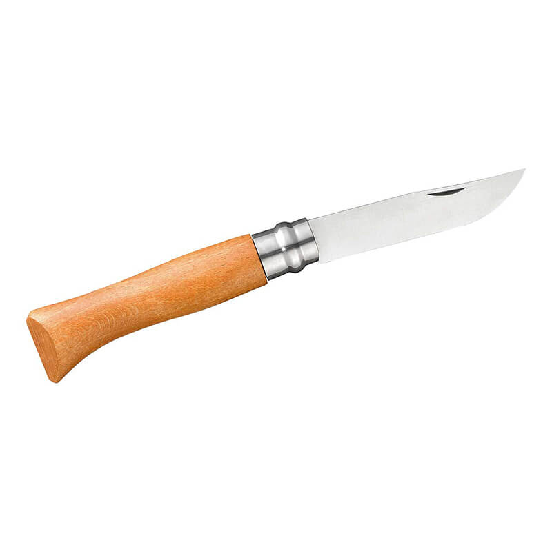 Opinel Taschenmesser N° 08 Carbon, Griff Buche weitere Ansicht Opinel Taschenmesser N° 08 Carbon, Griff Buche