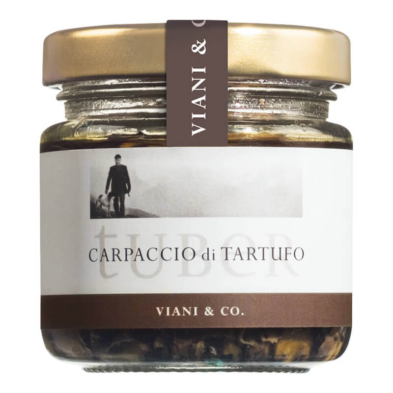 Carpaccio di Tartufo - Scheibchen von Sommertrüffeln in Trüffelsaft, 80 g