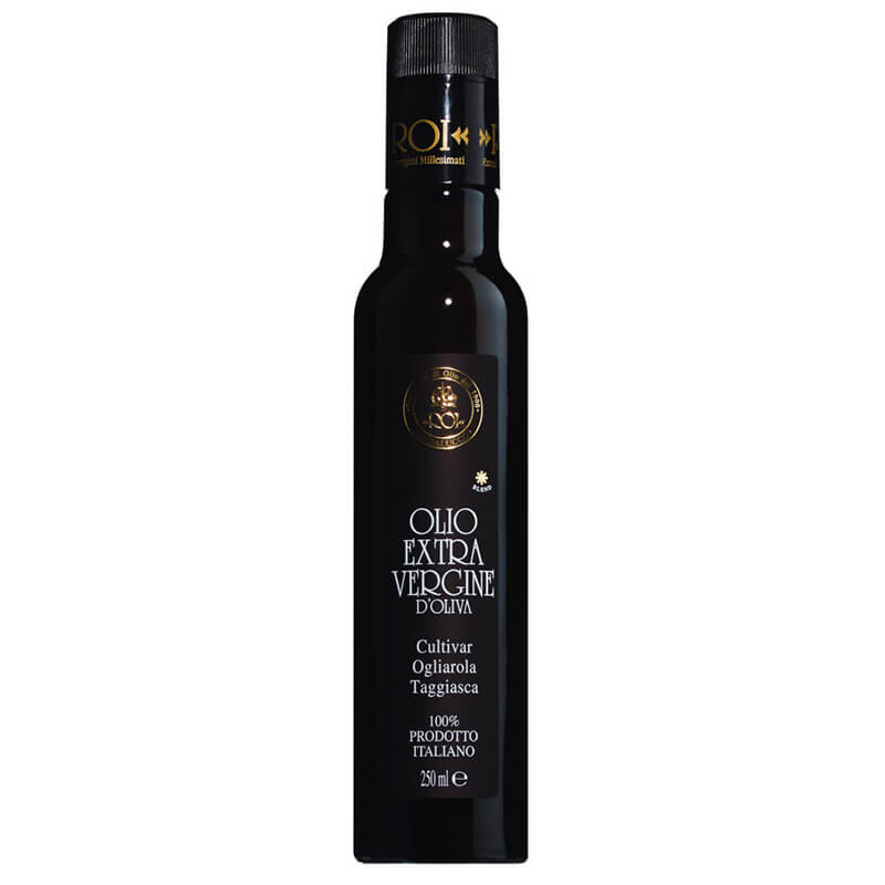 Olio Roi Natives Olivenöl extra Cuvée aus Taggiasca und Ogliarola Oliven, 250 ml