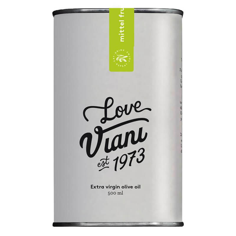 Natives Olivenöl extra True Love - Monocultivar Peranzana mittelfruchtig, 500 ml