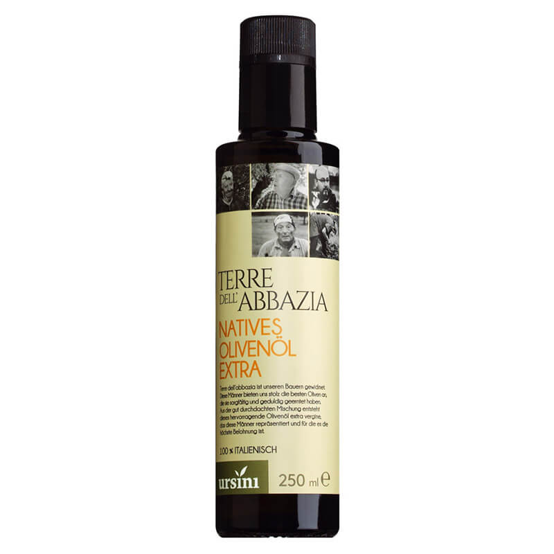 Ursini Terre dell'Abbazia - mittelfruchtiges Olivenöl extra vergine, 250 ml weitere Ansicht Ursini Terre dell'Abbazia - mittelfruchtiges Olivenöl extra vergine, 250 ml