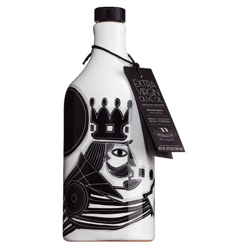 Muraglia Olivenöl nativ extra Coratina im Krug mit König, 500 ml weitere Ansicht Muraglia Olivenöl nativ extra Coratina im Krug mit König, 500 ml