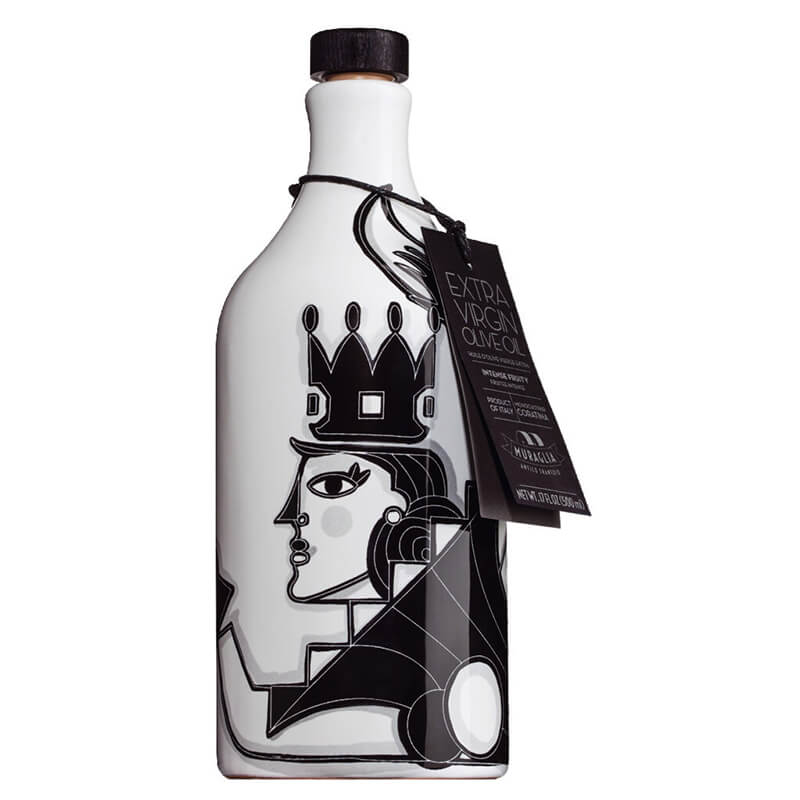 Muraglia Olivenöl nativ extra Coratina im Krug mit Königin, 500 ml weitere Ansicht Muraglia Olivenöl nativ extra Coratina im Krug mit Königin, 500 ml