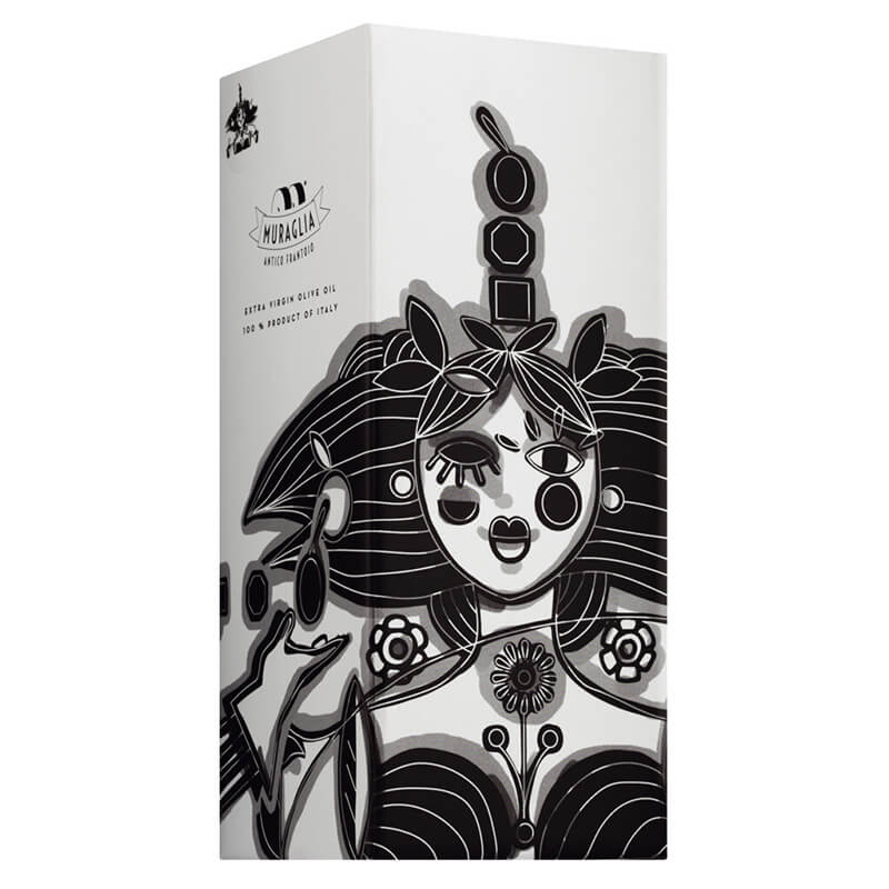 Muraglia Olivenöl nativ extra Peranzana im Krug mit Mutter Natur, 500 ml weitere Ansicht Muraglia Olivenöl nativ extra Peranzana im Krug mit Mutter Natur, 500 ml
