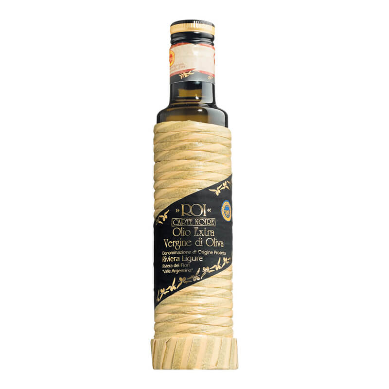 Olio Roi Olivenöl Carte Noire DOP Riviera dei Ligure - eines der besten Öle Liguriens, 250 ml weitere Ansicht Olio Roi Olivenöl Carte Noire DOP Riviera dei Ligure - eines der besten Öle Liguriens, 250 ml