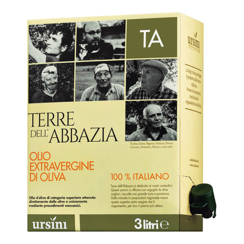 Ursini Terre dell'Abbazia - mittelfruchtiges Olivenöl extra vergine, 3 l weitere Ansicht Ursini Terre dell'Abbazia - mittelfruchtiges Olivenöl extra vergine, 3 l