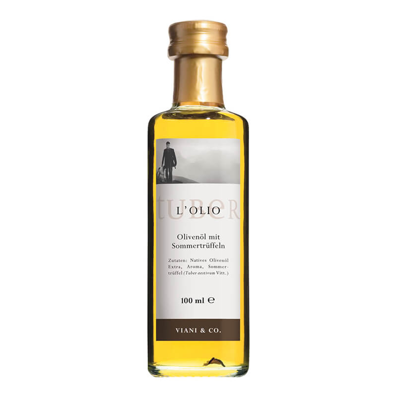 Natives Trüffelöl extra mit Geschmack vom Sommertrüffeln, 100 ml weitere Ansicht Natives Trüffelöl extra mit Geschmack vom Sommertrüffeln, 100 ml