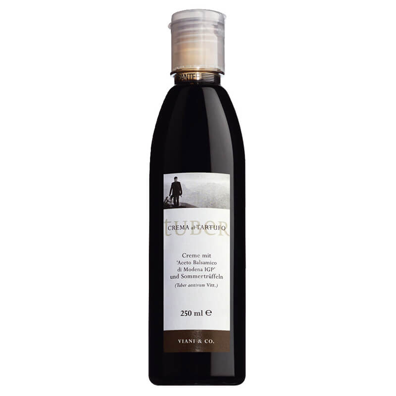 Crema di Aceto Balsamico di Modena con Tartufi - Dunkle Balsamicocreme mit Trüffeln, 250 ml weitere Ansicht Crema di Aceto Balsamico di Modena con Tartufi - Dunkle Balsamicocreme mit Trüffeln, 250 ml