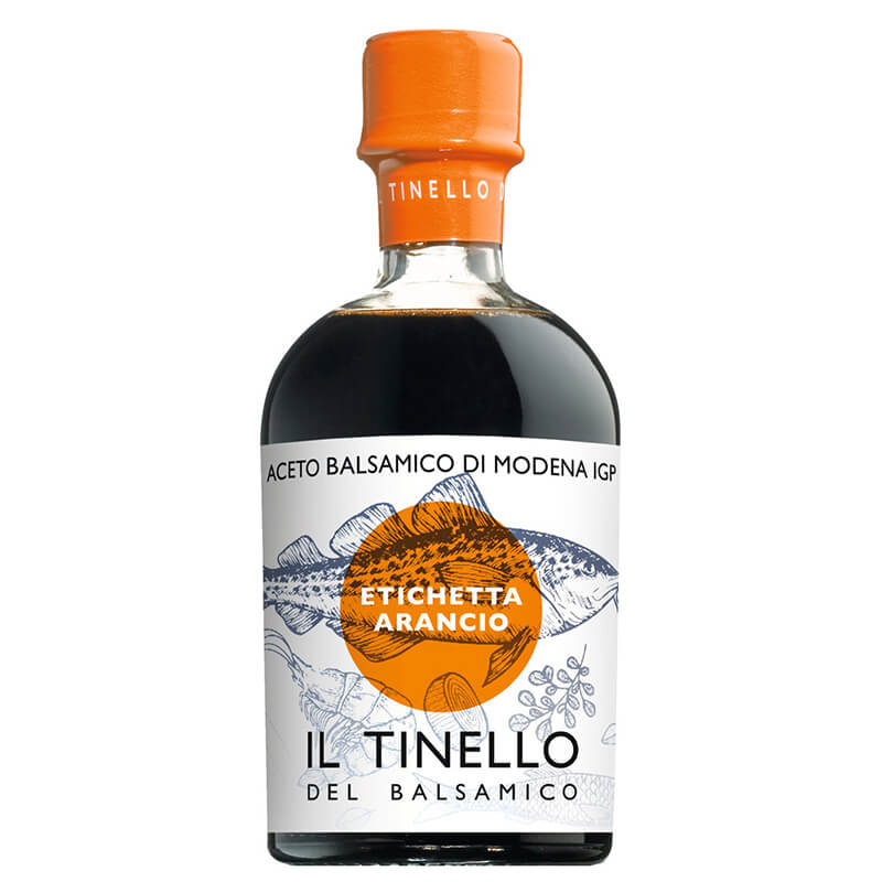 Il Tinello arancio Balsamico di Modena IGP, 4 Jahre gereift von Il Borgo, 250 ml weitere Ansicht Il Tinello arancio Balsamico di Modena IGP, 4 Jahre gereift von Il Borgo, 250 ml