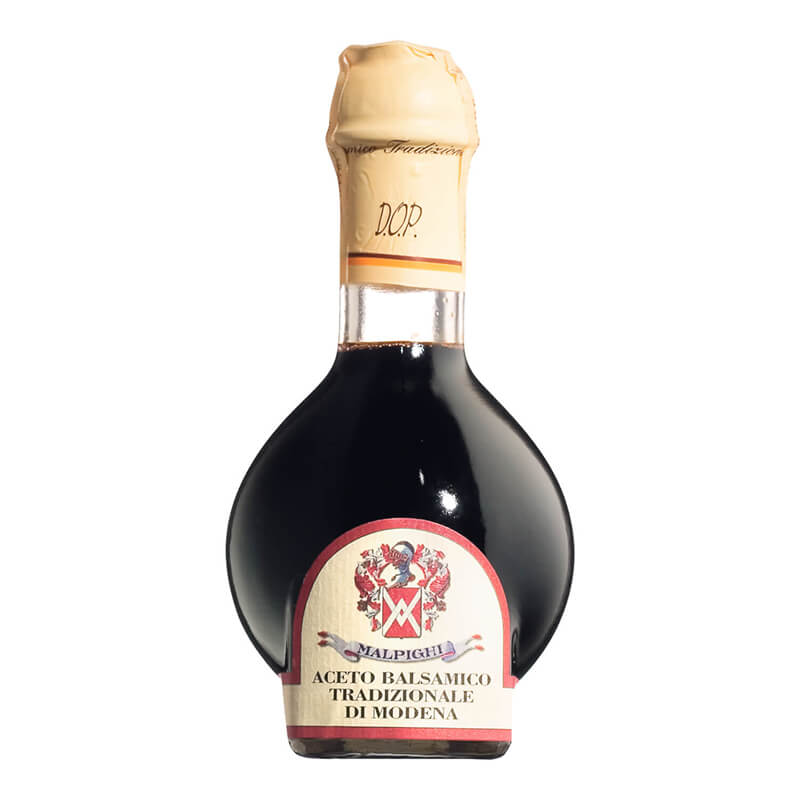 Aceto Balsamico Tradizionale di Modena DOP min. 12 Jahre gereift von Malpighi, 100 ml weitere Ansicht Aceto Balsamico Tradizionale di Modena DOP min. 12 Jahre gereift von Malpighi, 100 ml