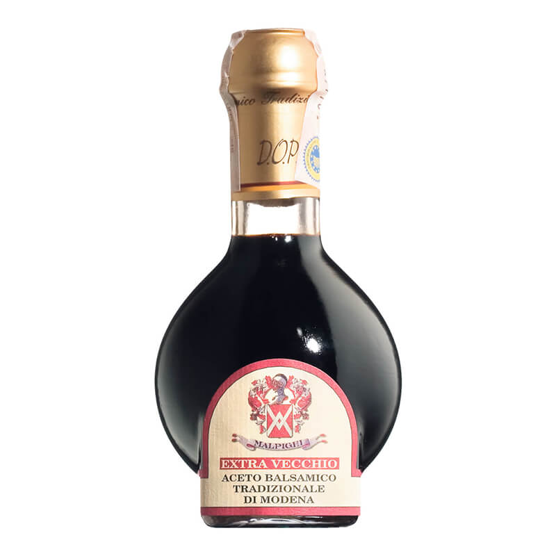 Aceto Balsamico Tradizionale di Modena Extra Vecchio DOP min. 25 Jahre gereift von Malpighi, 100 ml weitere Ansicht Aceto Balsamico Tradizionale di Modena Extra Vecchio DOP min. 25 Jahre gereift von Malpighi, 100 ml