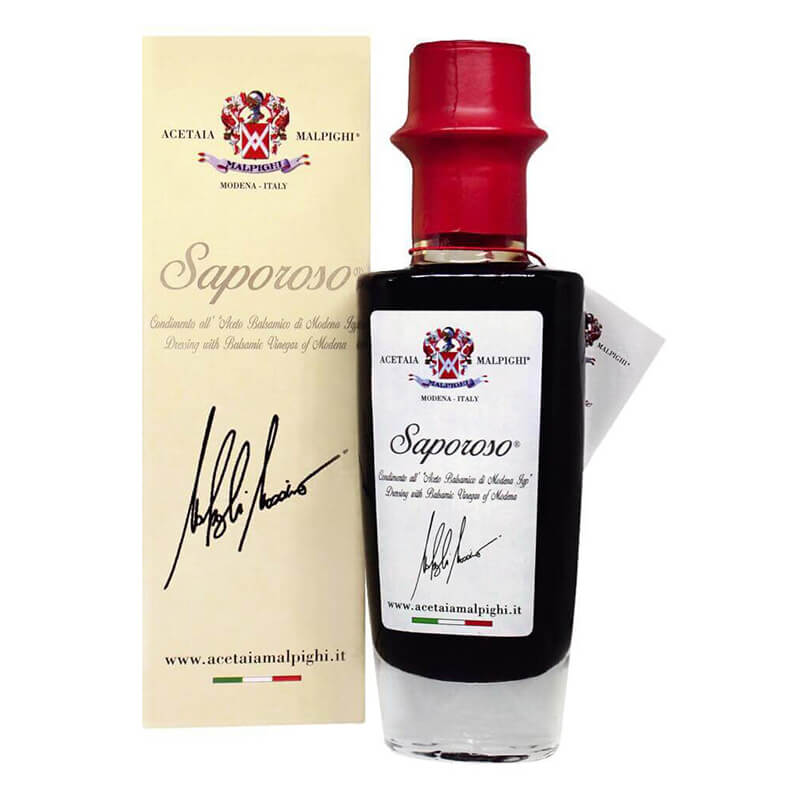 Saporoso Condimento Aceto Balsamico di Modena IGP von Malpighi, 100 ml weitere Ansicht Saporoso Condimento Aceto Balsamico di Modena IGP von Malpighi, 100 ml