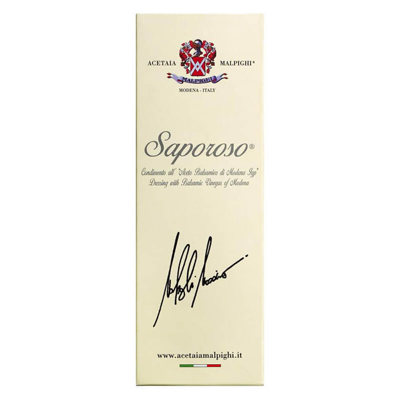 Saporoso Condimento Aceto Balsamico di Modena IGP von Malpighi, 200 ml weitere Ansicht Saporoso Condimento Aceto Balsamico di Modena IGP von Malpighi, 200 ml