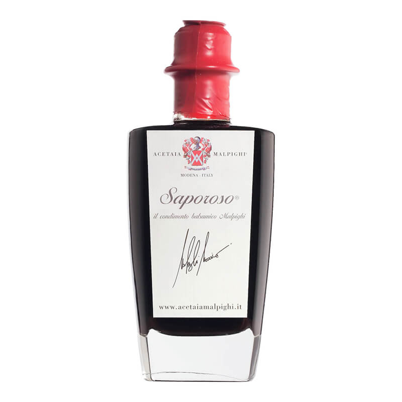 Saporoso Condimento Aceto Balsamico IGP von Malpighi, 200 ml weitere Ansicht Saporoso Condimento Aceto Balsamico IGP von Malpighi, 200 ml