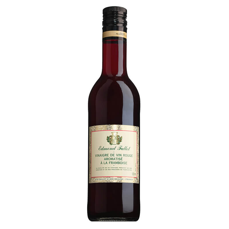 Alter Rotweinessig mit Himbeeren von Edmond Fallot, 500 ml weitere Ansicht Alter Rotweinessig mit Himbeeren von Edmond Fallot, 500 ml