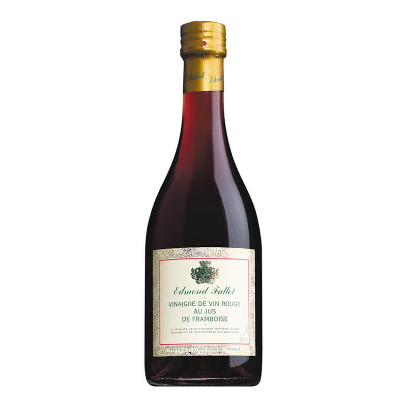Alter Rotweinessig mit Himbeeren von Edmond Fallot, 500 ml weitere Ansicht Alter Rotweinessig mit Himbeeren von Edmond Fallot, 500 ml