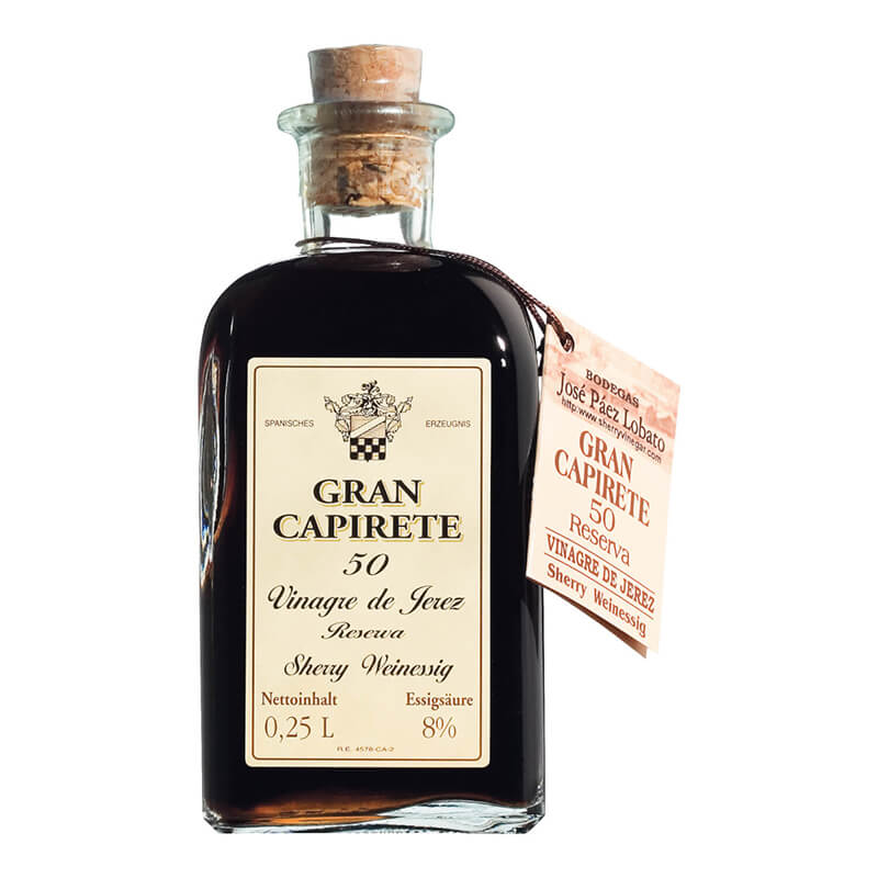 Gran Capirete Essig - Feiner, intensiver Sherry von Lobato, 250 ml