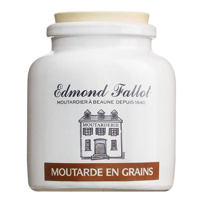 Dijon-Senf grobkörnig im Steintopf von Edmond Fallot, 250 g