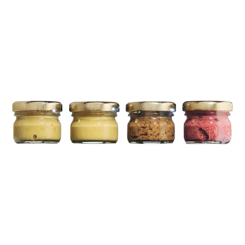 Dijon-Senf Probier-Set von Edmond Fallot, 4 x 25 g
