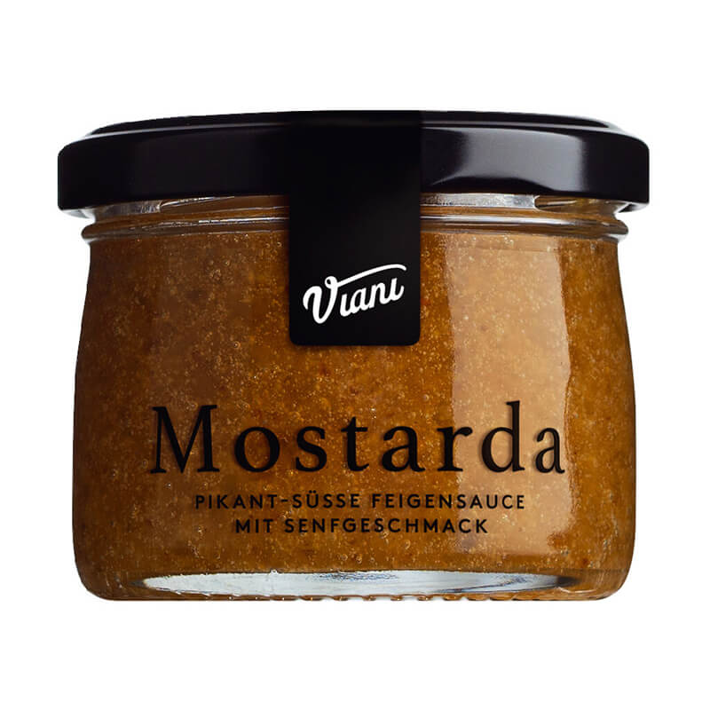 Mostarda ai fichi - Feigensauce mit Senfgeschmack - pikant süß, 130 g weitere Ansicht Mostarda ai fichi - Feigensauce mit Senfgeschmack - pikant süß, 130 g