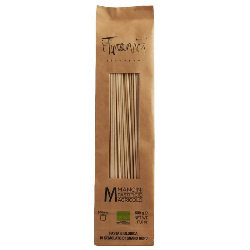 Bio Spaghetti Turanici - Vollkornnudeln aus Khorasan-Weizen von Pasta Mancini, 500 g