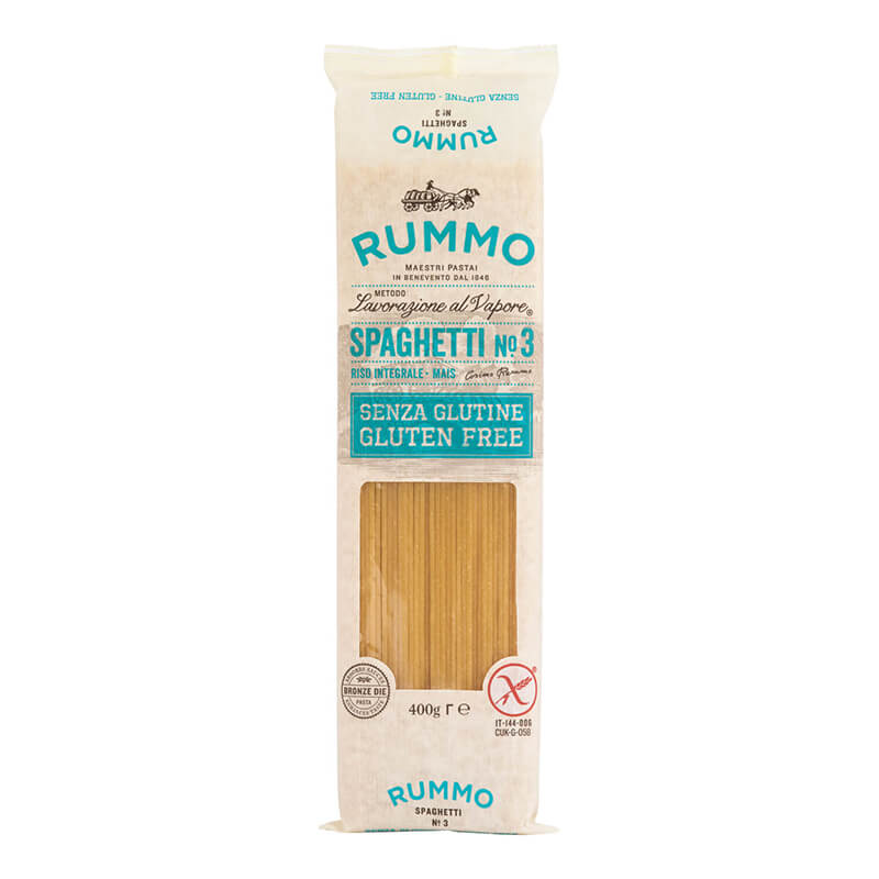 Rummo Spaghetti N° 3 glutenfreie Nudeln aus Mais & Reis, 400 g weitere Ansicht Rummo Spaghetti N° 3 glutenfreie Nudeln aus Mais & Reis, 400 g