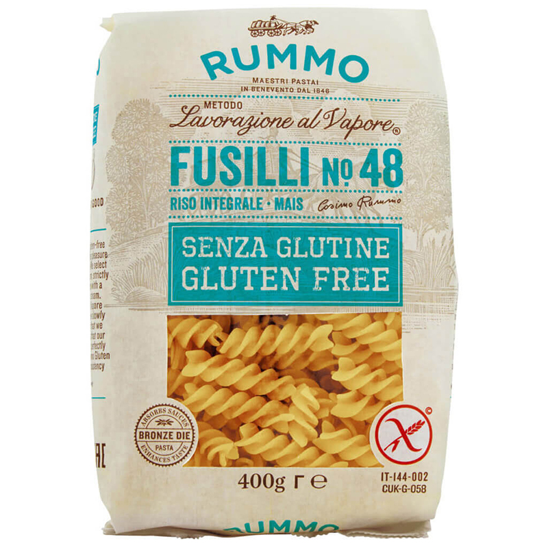 Rummo Fusilli N° 48 glutenfreie Nudeln aus Mais & Reis, 400 g weitere Ansicht Rummo Fusilli N° 48 glutenfreie Nudeln aus Mais & Reis, 400 g