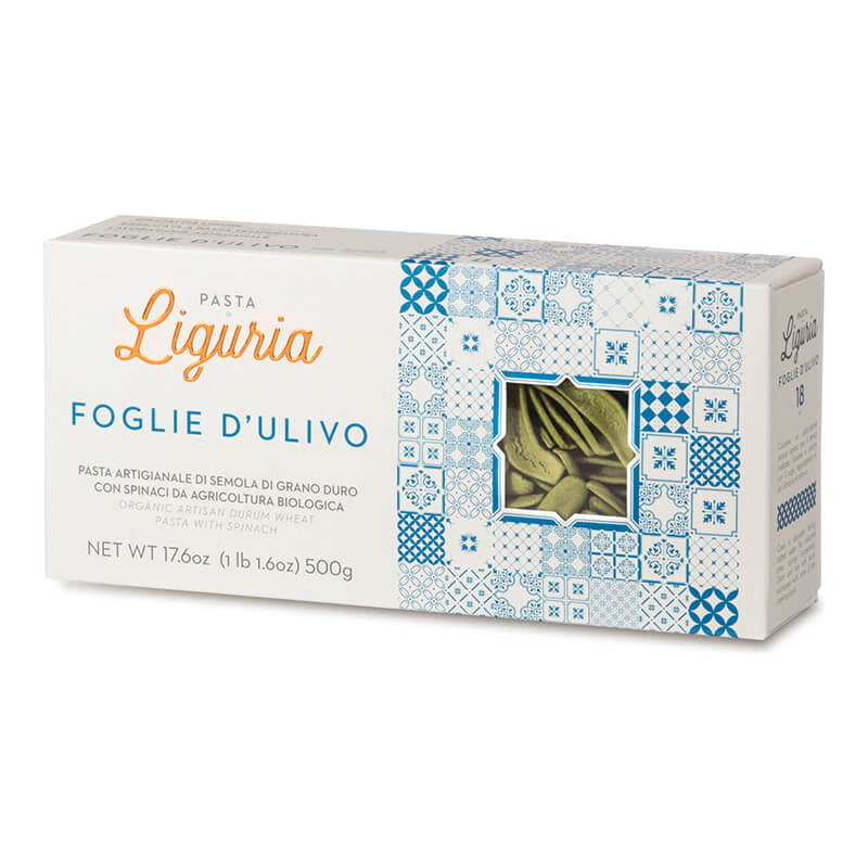Pasta Liguria Foglie Nudeln aus Hartweizengrieß mit Spinat Bio, 500 g