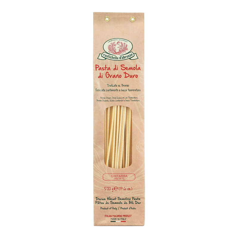 Chitarra Hartweizennudeln - Spaghetti mal anders von Rustichella, 500 g weitere Ansicht Chitarra Hartweizennudeln - Spaghetti mal anders von Rustichella, 500 g