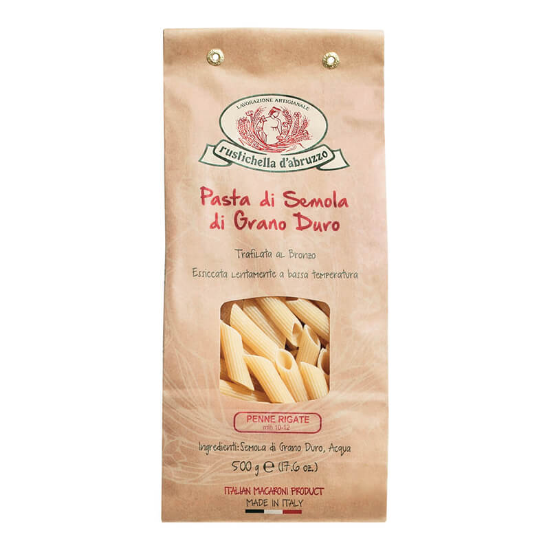 Penne Rigate Hartweizennudeln von Rustichella, 500 g weitere Ansicht Penne Rigate Hartweizennudeln von Rustichella, 500 g