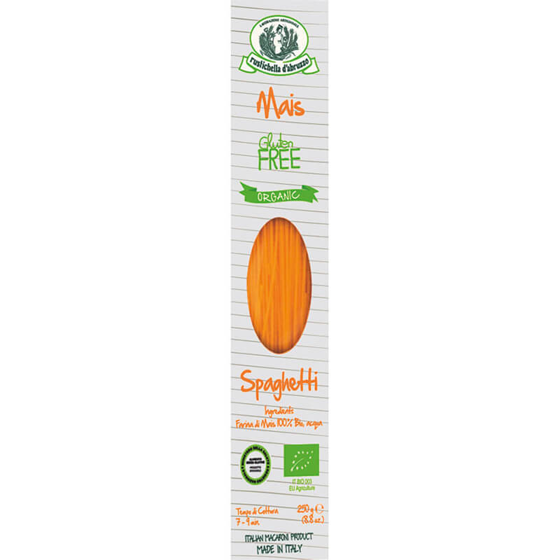 Bio Spaghetti di Mais glutenfrei Nudeln aus Maismehl von Rustichella, 250 g