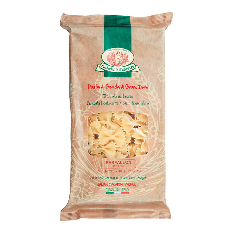 Farfalloni Hartweizennudeln von Rustichella, 500 g weitere Ansicht Farfalloni Hartweizennudeln von Rustichella, 500 g