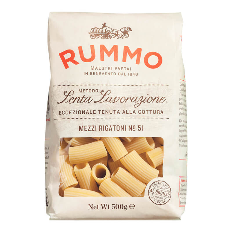 Rummo Mezzi Rigatoni N° 51 Hartweizennudeln, 500 g