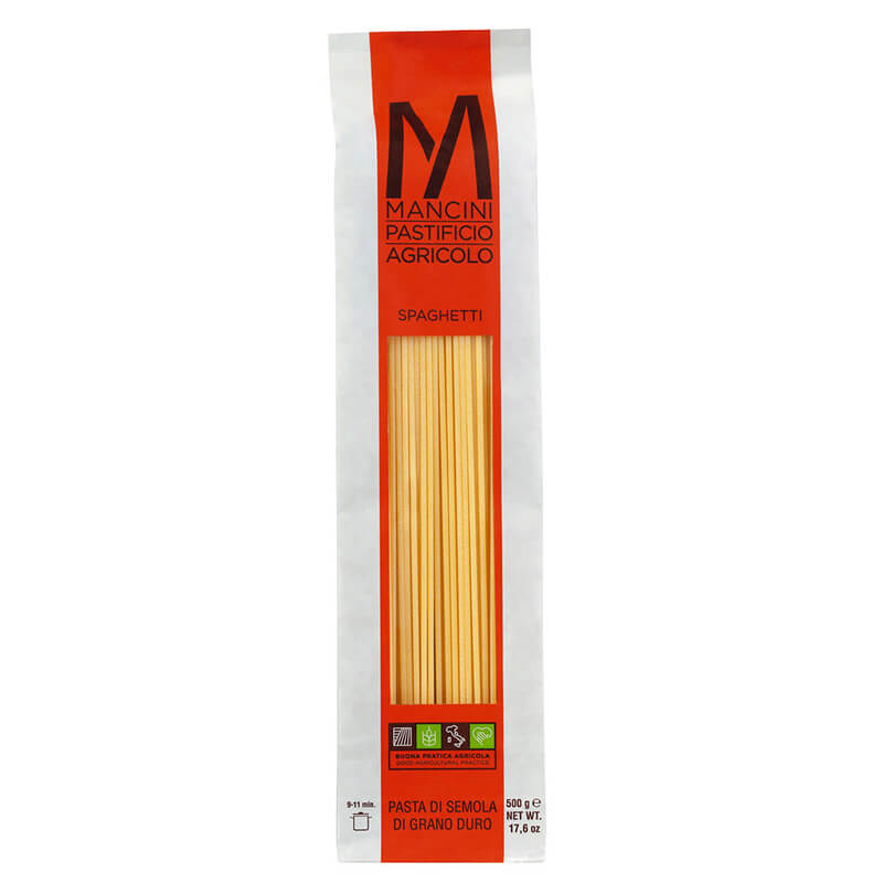 Spaghetti Hartweizennudeln von Pasta Mancini, 500 g weitere Ansicht Spaghetti Hartweizennudeln von Pasta Mancini, 500 g