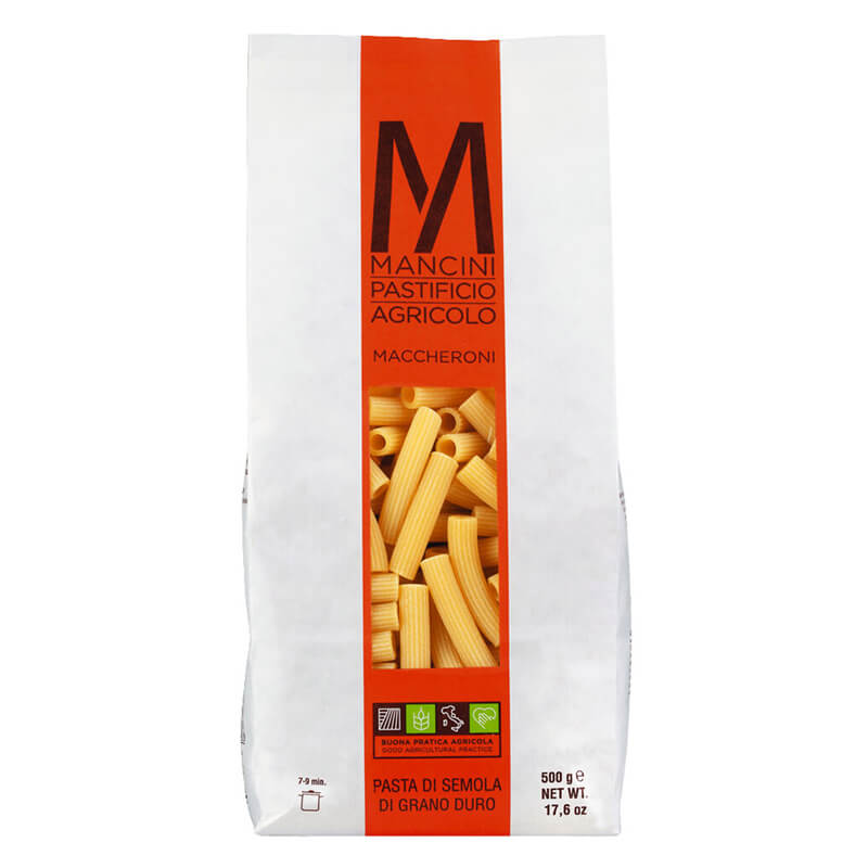 Maccheroni Hartweizennudeln von Pasta Mancini, 500 g weitere Ansicht Maccheroni Hartweizennudeln von Pasta Mancini, 500 g