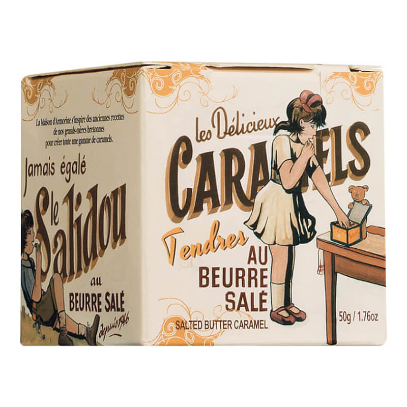 Bretonische Karamellbonbon mit gesalzener Butter in Geschenkbox von La Maison dArmorine, 50 g
