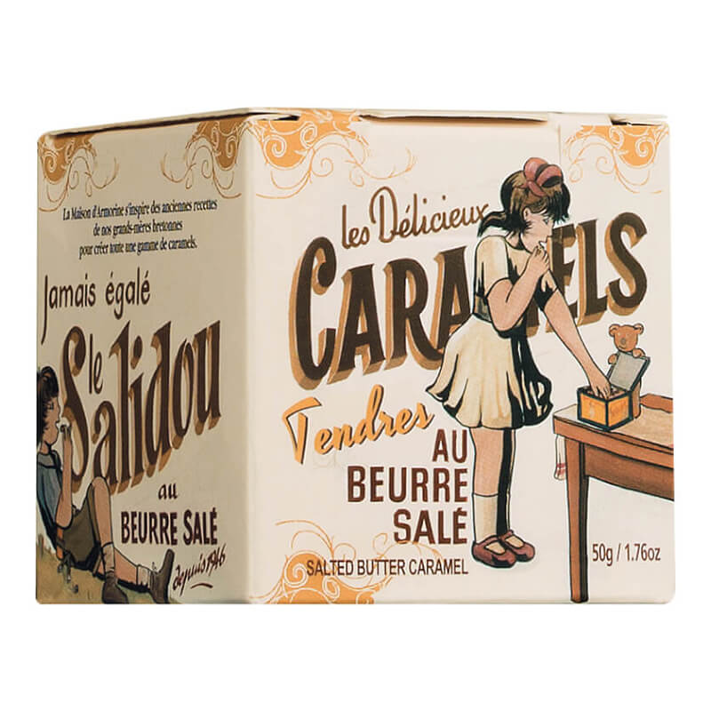 Bretonische Karamellbonbon mit gesalzener Butter in Geschenkbox von La Maison dArmorine, 50 g weitere Ansicht Bretonische Karamellbonbon mit gesalzener Butter in Geschenkbox von La Maison dArmorine, 50 g