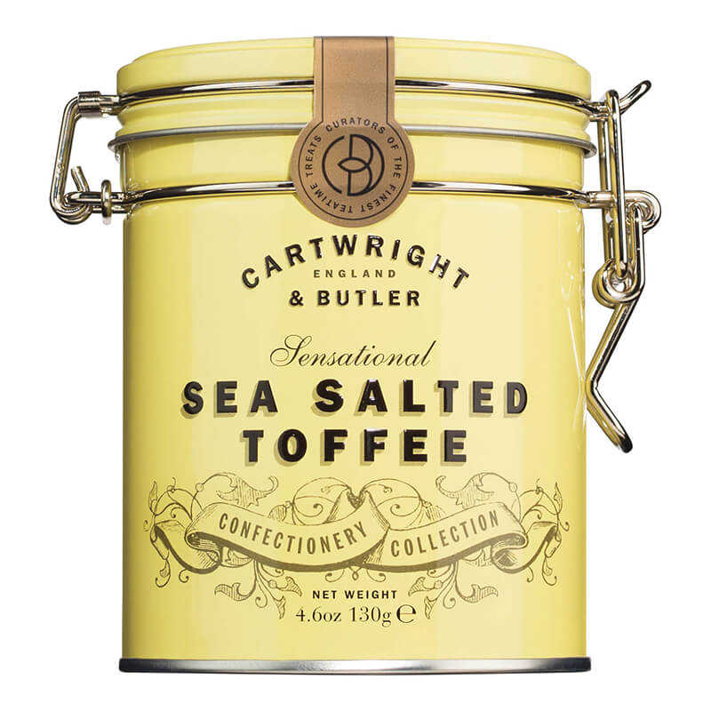 Toffees with Sea Salt in Tin Karamellbonbon mit Meersalz von Cartwright & Butler, 130 g weitere Ansicht Toffees with Sea Salt in Tin Karamellbonbon mit Meersalz von Cartwright & Butler, 130 g