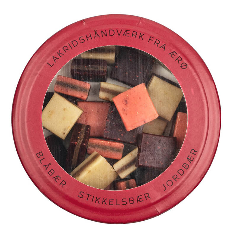 Lakritz mit Blaubeeren, Stachelbeeren & Erdbeeren, 125 g weitere Ansicht Lakritz mit Blaubeeren, Stachelbeeren & Erdbeeren, 125 g