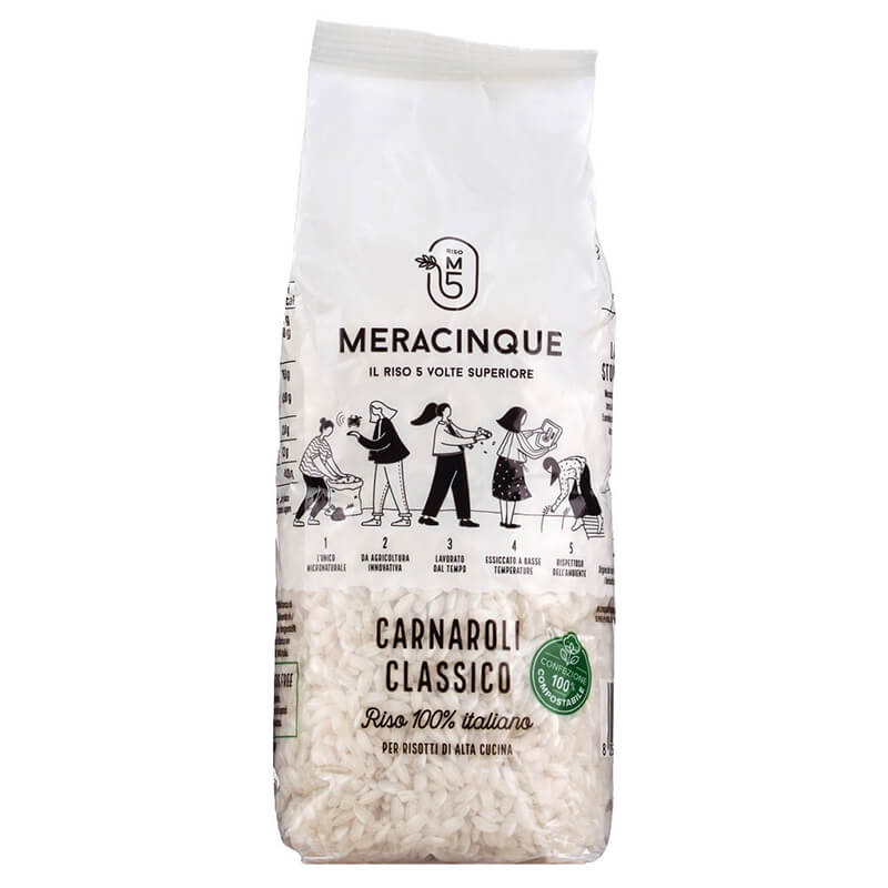 Riso Carnaroli Classico - Risottoreis von Meracinque, 500 g weitere Ansicht Riso Carnaroli Classico - Risottoreis von Meracinque, 500 g
