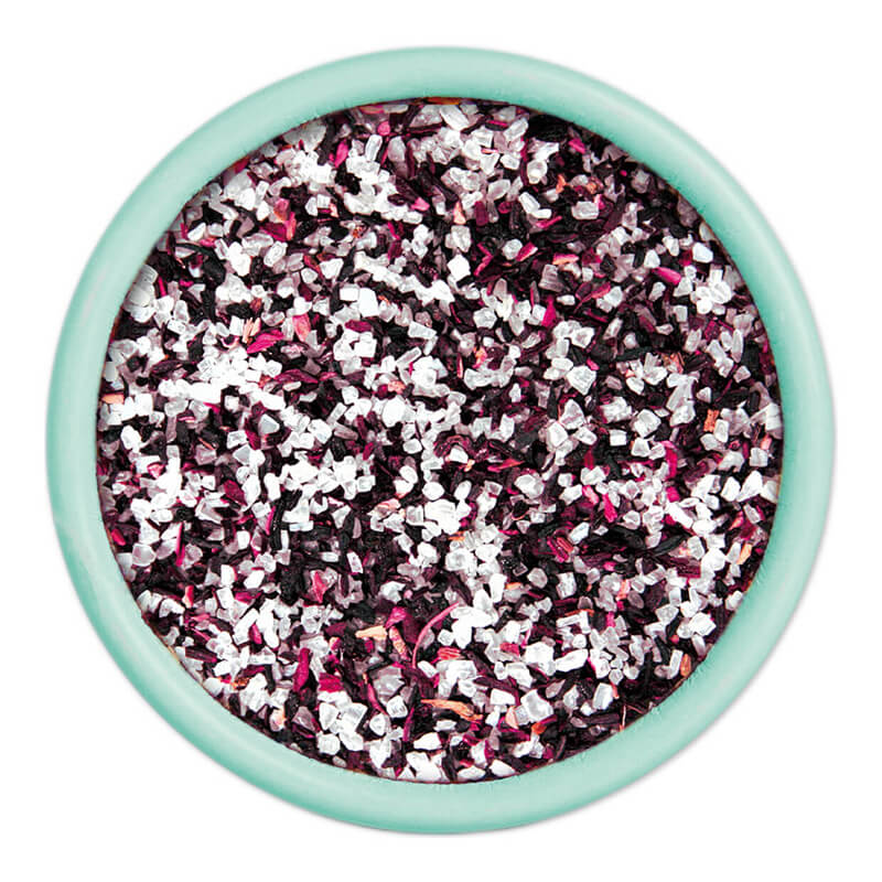 Granito Streuer mit Meersalz & Hibiscusblüten von Sal de Ibiza, 90 g weitere Ansicht Granito Streuer mit Meersalz & Hibiscusblüten von Sal de Ibiza, 90 g