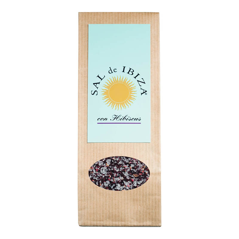 Meersalz mit Hibiskus - Granito con Hibiscus von Sal de Ibiza, 150 g weitere Ansicht Meersalz mit Hibiskus - Granito con Hibiscus von Sal de Ibiza, 150 g