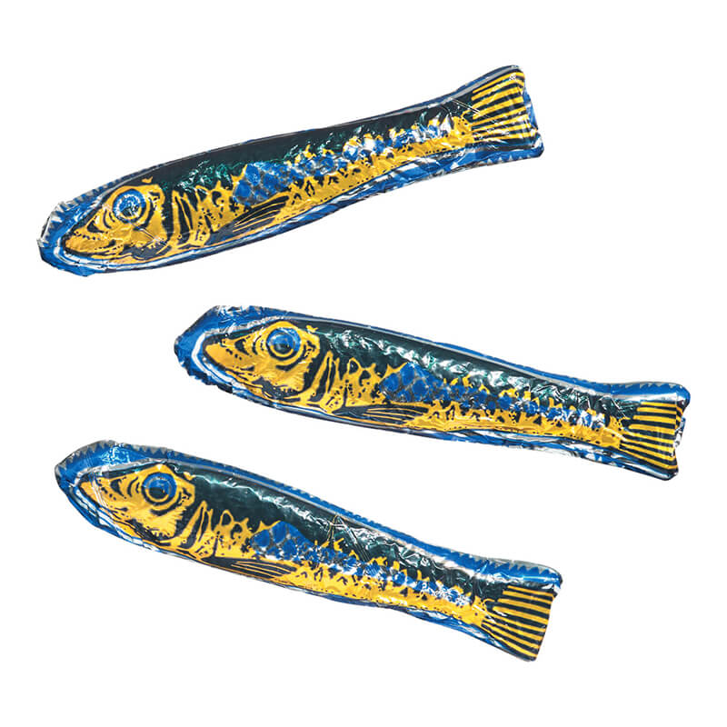 Sardinen aus Vollmilchschokolade von Simon Coll, 24 g weitere Ansicht Sardinen aus Vollmilchschokolade von Simon Coll, 24 g