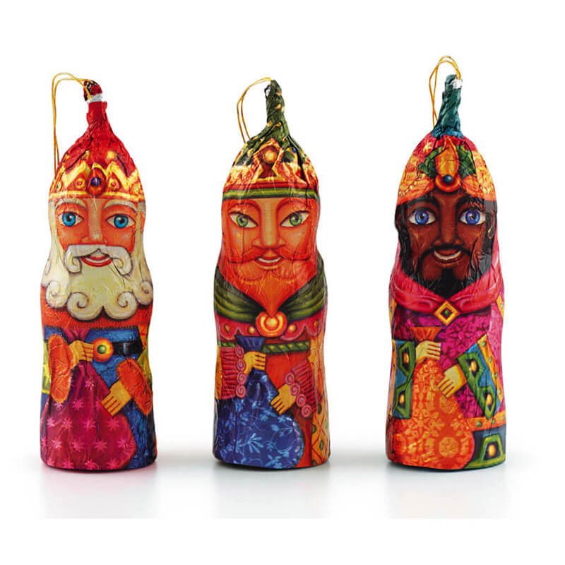 Weihnachtsmänner Heilige drei Könige 3 Schokoladenfiguren von Simon Coll, 3 x 25 g weitere Ansicht Weihnachtsmänner Heilige drei Könige 3 Schokoladenfiguren von Simon Coll, 3 x 25 g
