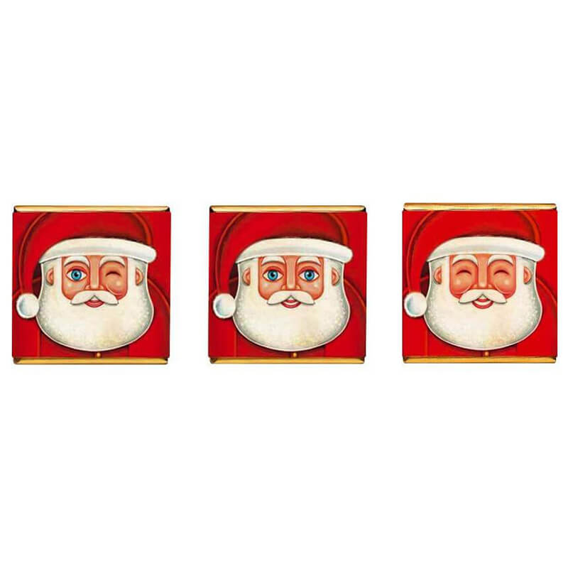 Napolitains Papa Noel - Weihnachtsmann Minitafeln aus Vollmilchschokolade von Simon Coll, 100 g