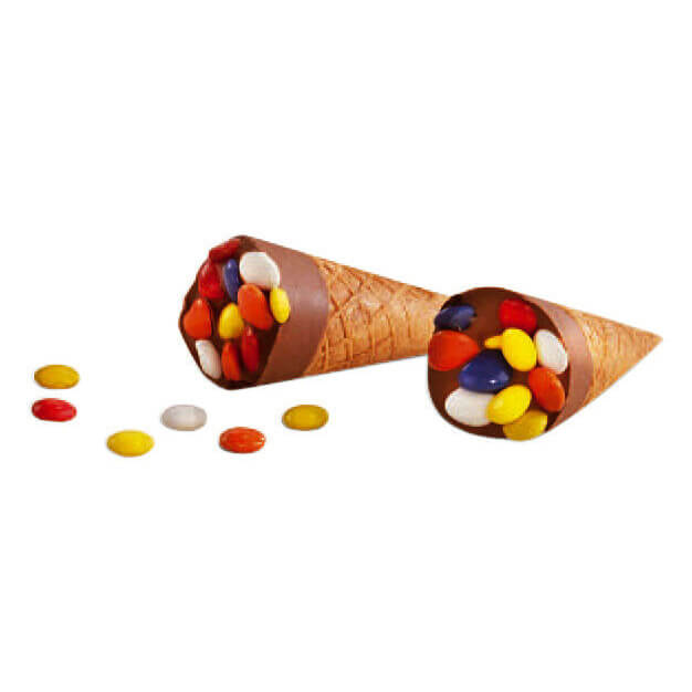 Eiswaffel mit Vollmilchschokolade und Schokolinsen von Caffarel, 25 g