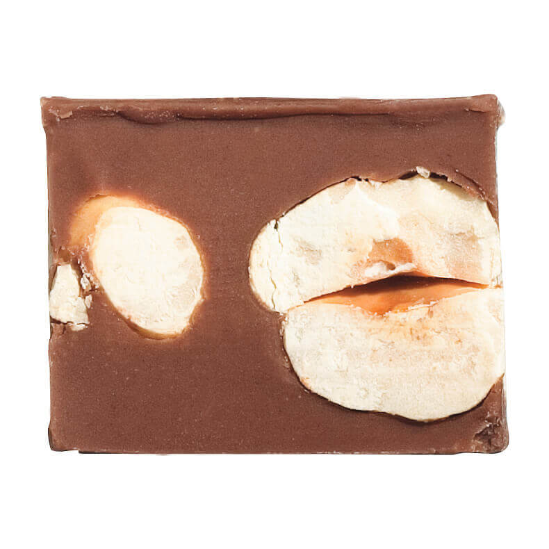 Vollmilch Gianduia- Würfel mit Haselnüssen aus dem Piemont von Caffarel, 100 g weitere Ansicht Vollmilch Gianduia- Würfel mit Haselnüssen aus dem Piemont von Caffarel, 100 g